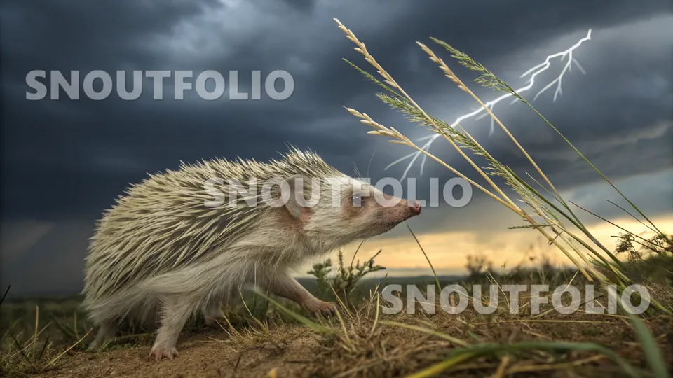 Witty Pose of the Daurian Hedgehog