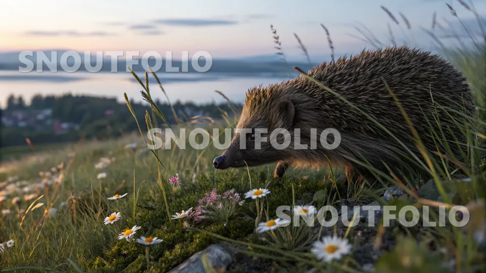 Graceful Glimpse of the European Hedgehog