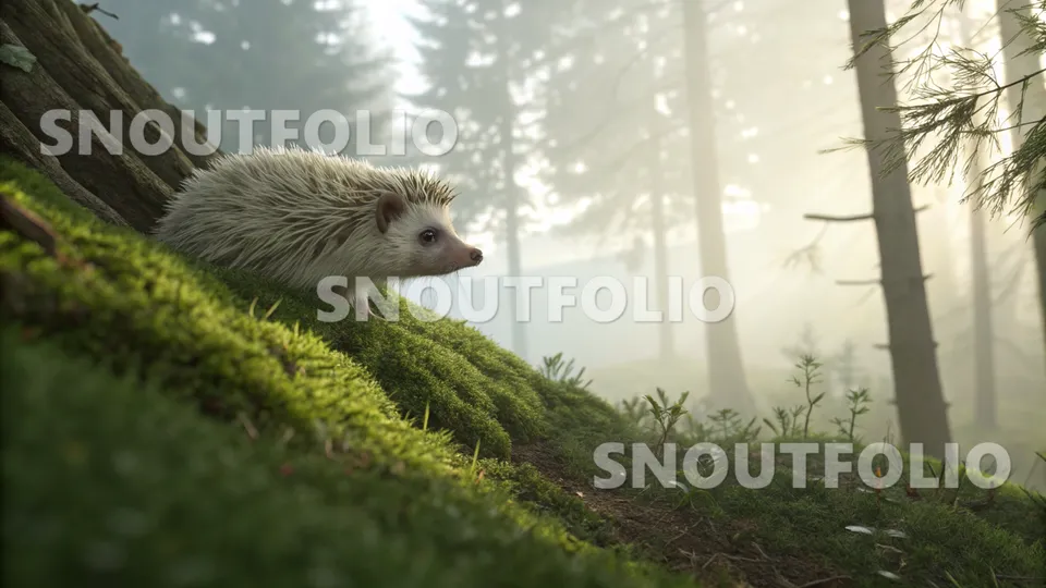 Quiet Pose of the Hugh’s Hedgehog