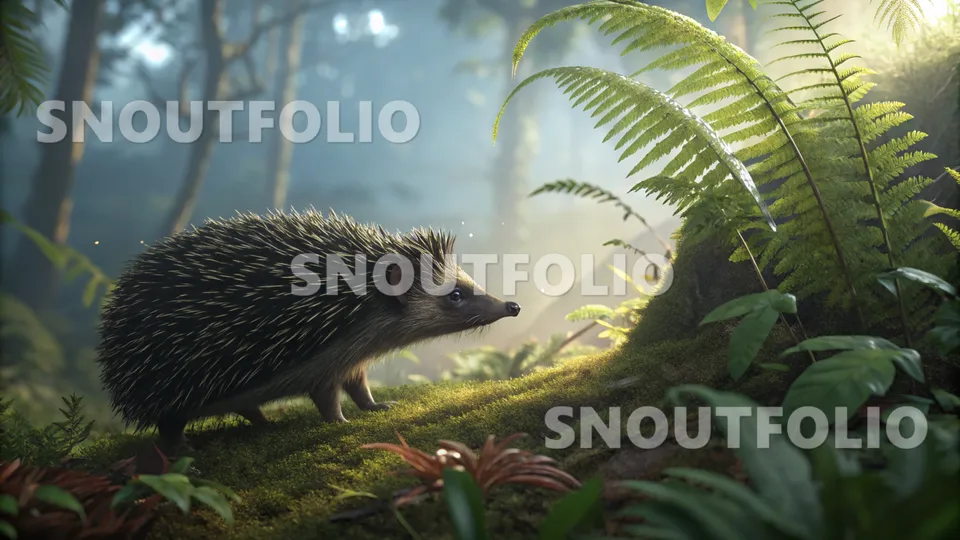 Elegant Whimsy of the Indian Hedgehog
