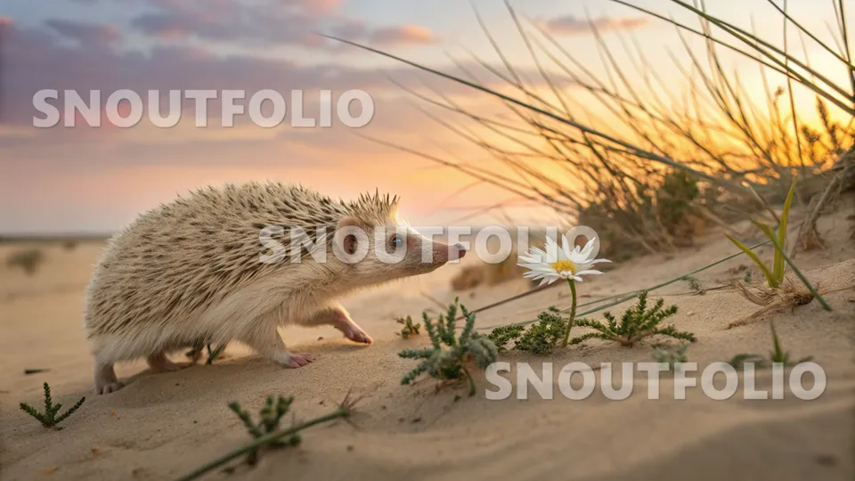 Charming Journey of the Desert Hedgehog