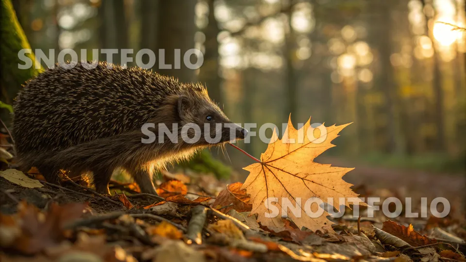 Charming Stride of the European Hedgehog