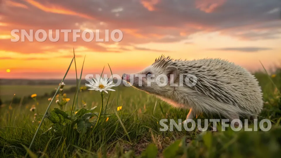 Vivid Sight of the Daurian Hedgehog