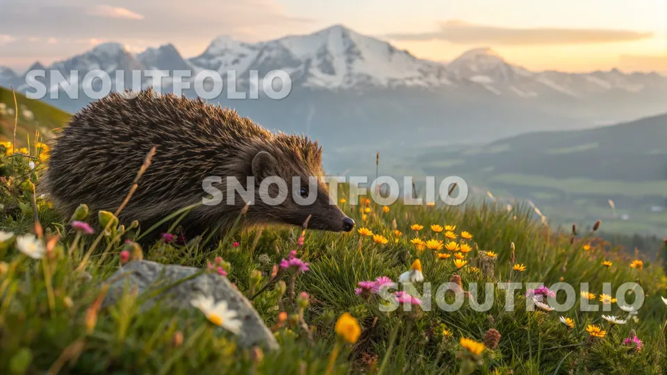 Golden Spark of the European Hedgehog