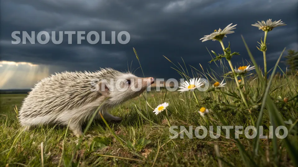Noble Glimpse of the Daurian Hedgehog