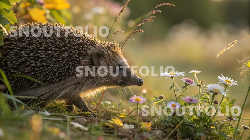 Vivid Gaze of the European Hedgehog