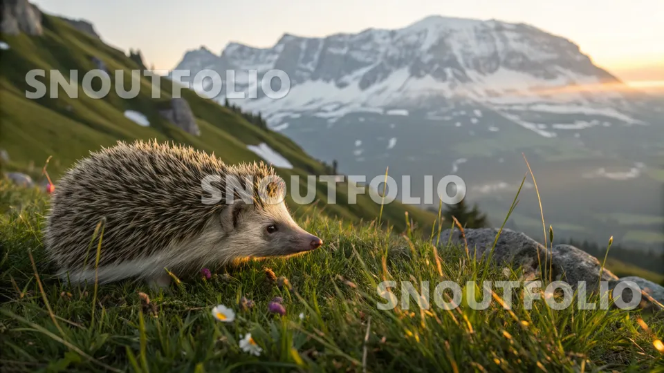 Calm Stride of the Southern White-breasted Hedgehog