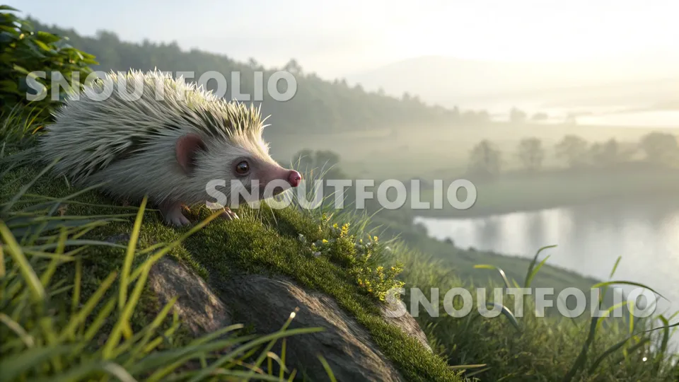 Elegant Stride of the Hugh’s Hedgehog