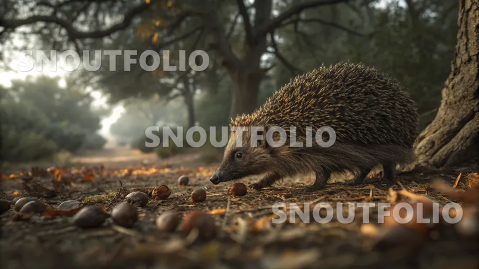 Lively Flare of the European Hedgehog