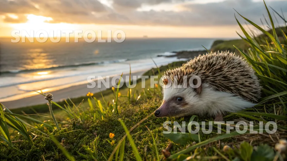 Curious Spirit of the Southern White-breasted Hedgehog