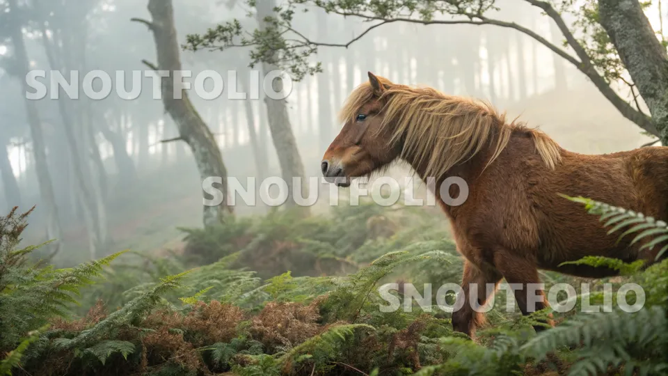 Loyal Portrait of the Galician horse