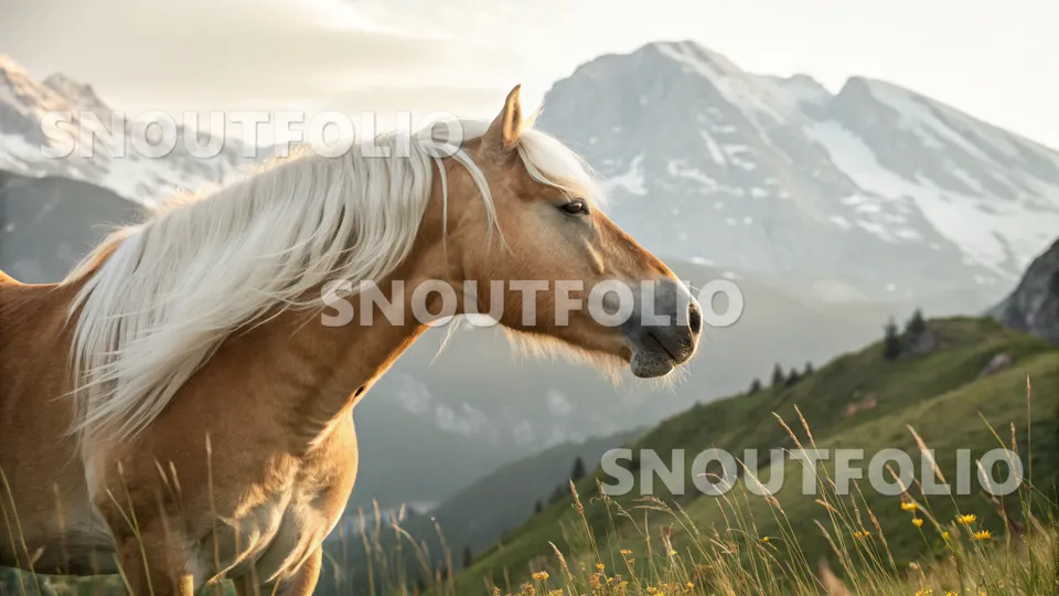 Serene Sight of the Haflinger