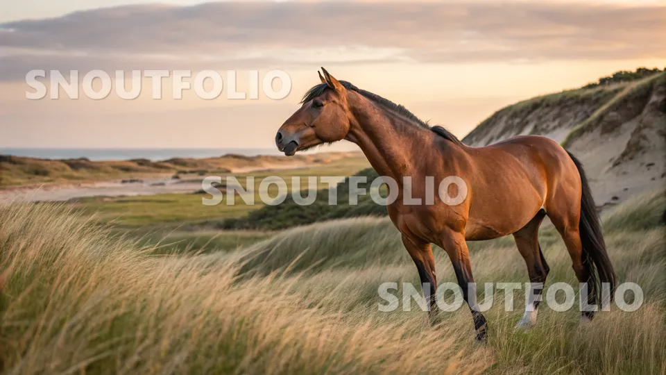 Calm Portrait of the Danish Warmblood
