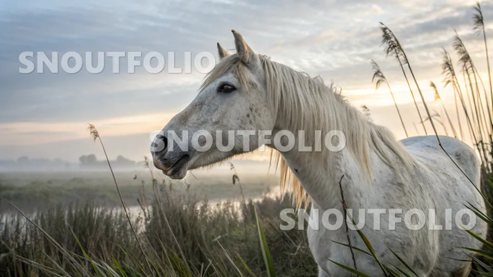 Cheerful Silhouette of the Camargue