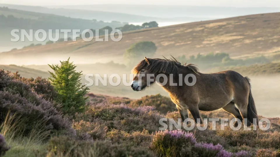 Playful Charm of the Exmoor horse