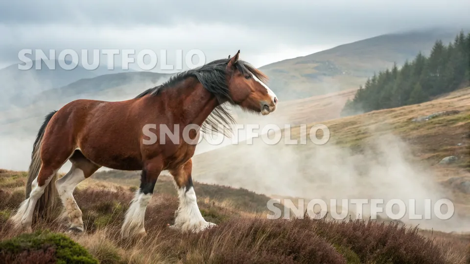 Playful Flare of the Clydesdale
