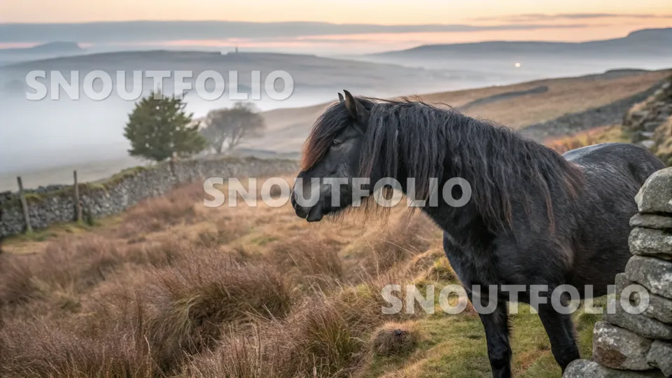 Lively Stride of the Fell horse