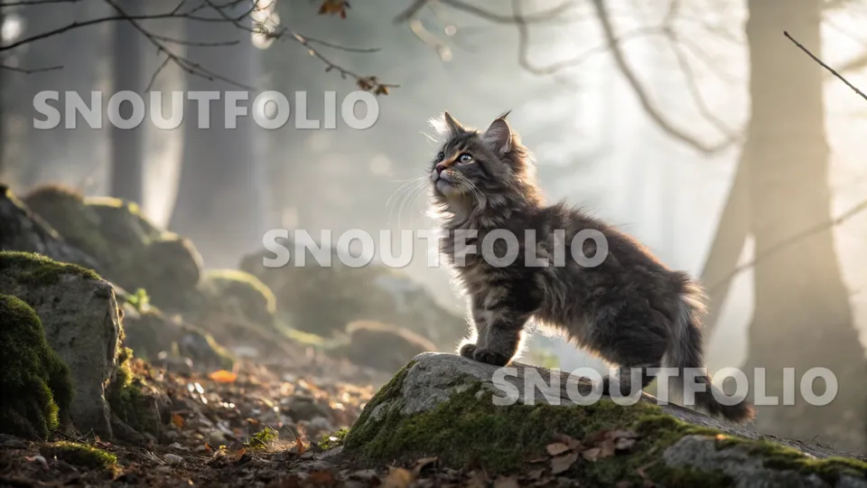 Vivid Spark of the Norwegian Forest Cat