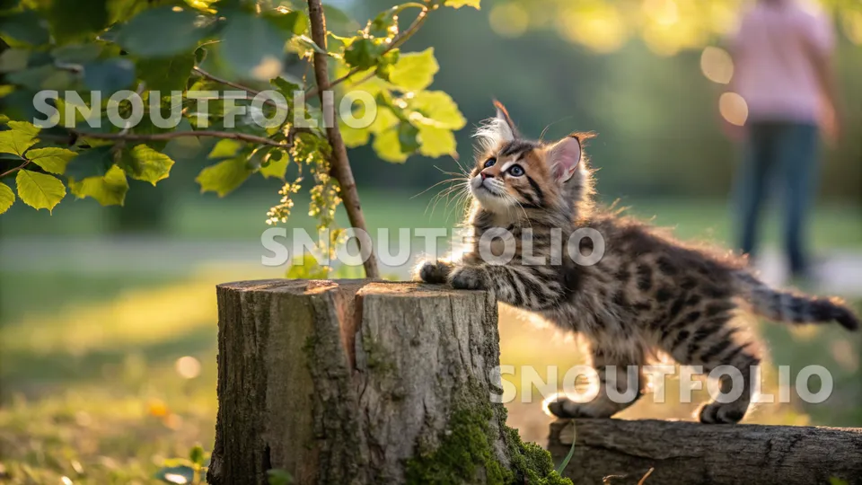 Noble Whimsy of the Norwegian Forest Cat-Bengal Mix