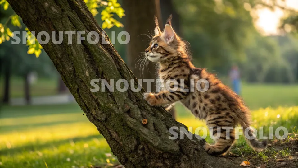 Vivid Essence of the Bengal-Maine Coon Mix