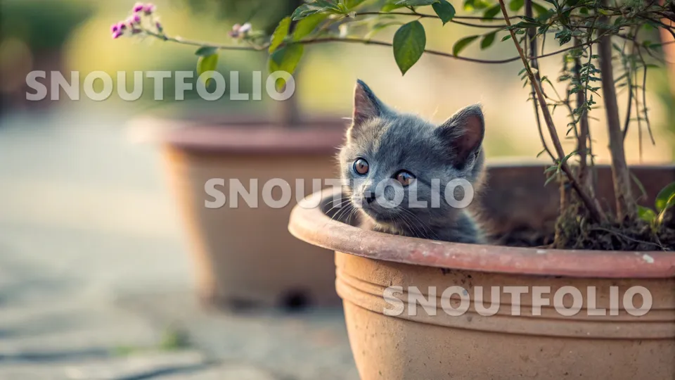 Serene Flare of the Korat-Munchkin Mix