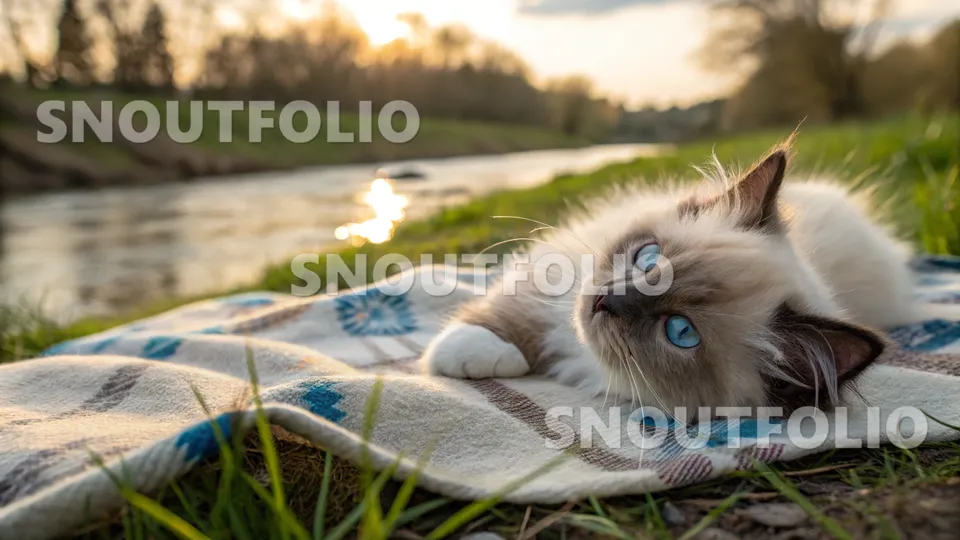 Witty Memory of the Ojos Azules-Ragdoll Mix