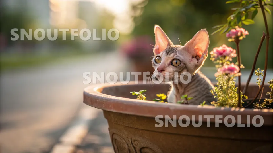 Majestic Flare of the Don Sphynx-Munchkin Mix