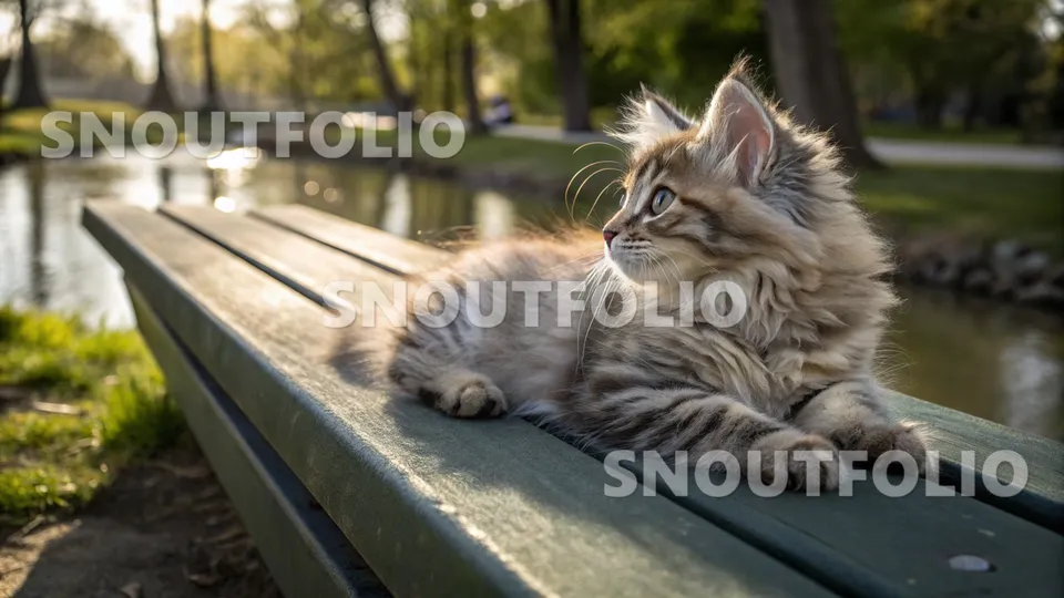 Elegant Whisper of the Manx-Siberian Mix