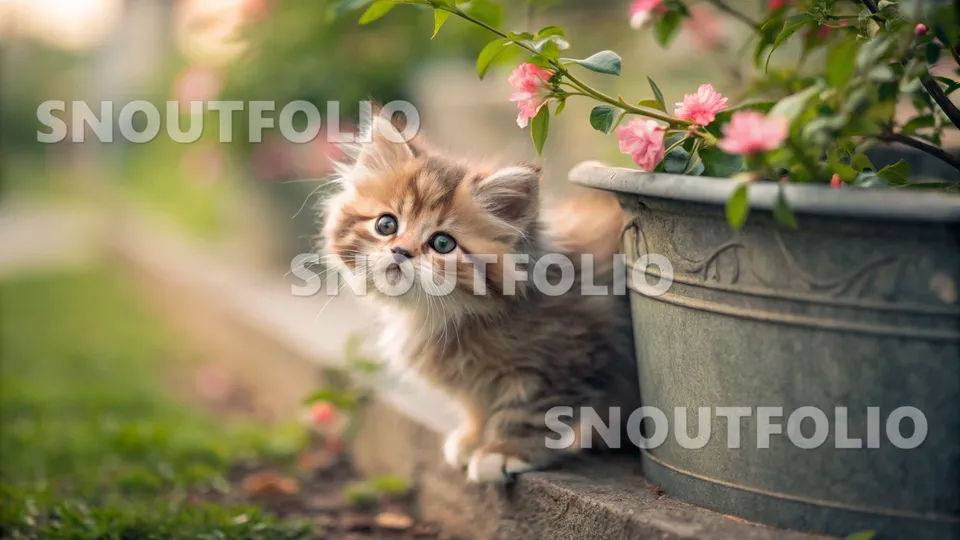 Mighty Whisper of the British Longhair-Munchkin Mix