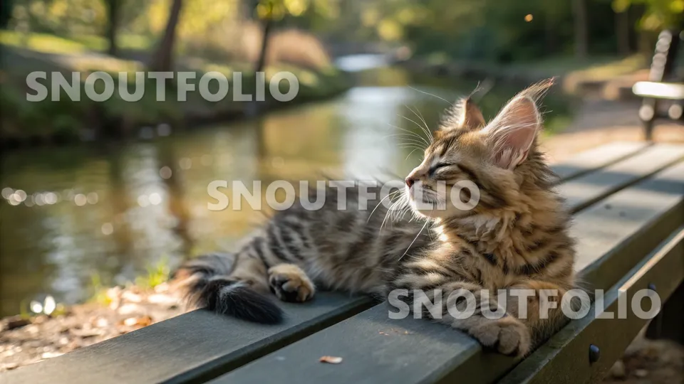 Gentle Spirit of the Cheetoh-Maine Coon Mix