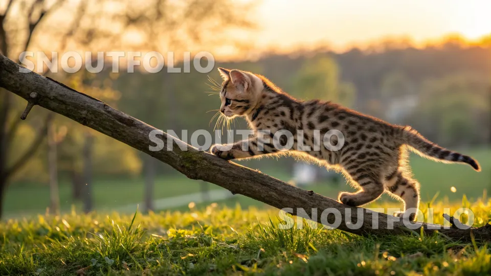 Serene Presence of the Skookum-Bengal Mix