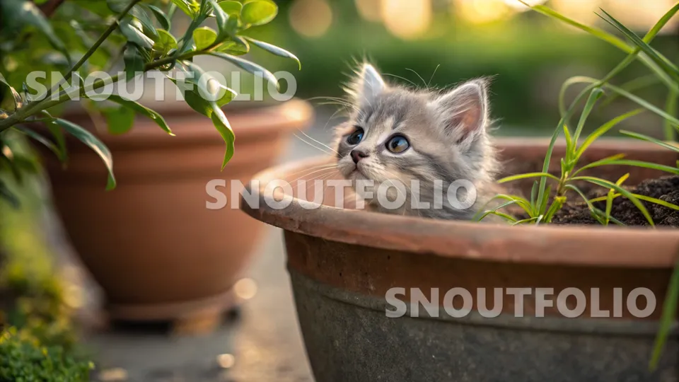 Playful Sight of the Aurora Shorthair-Munchkin Mix