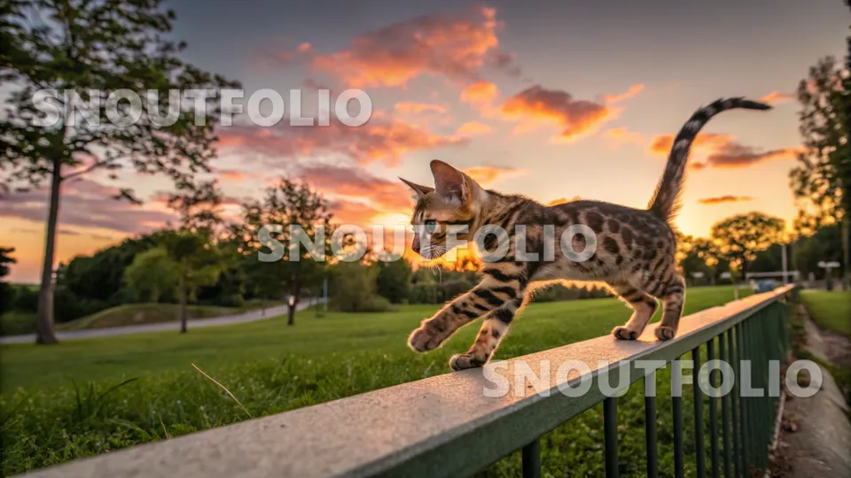 Golden Flare of the Oriental-Bengal Mix
