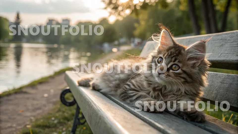 Playful Gaze of the Selkirk Rex-Maine Coon Mix