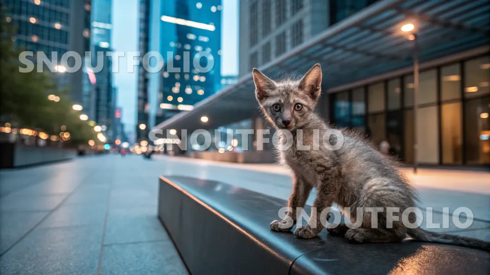 Graceful Stride of the Lykoi-Sphynx Mix