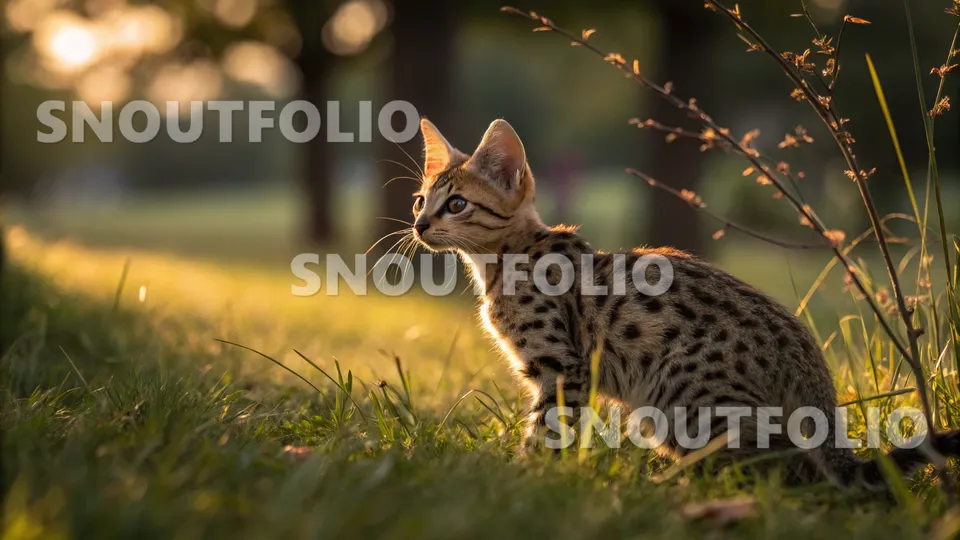 Cheerful Soul of the Chausie-Bengal Mix