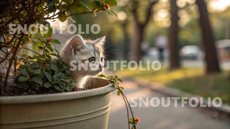 Quiet Echo of the Burmilla-Munchkin Mix