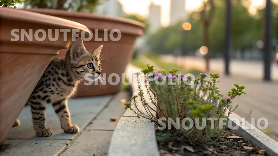 Cheerful Presence of the Munchkin-Savannah Mix