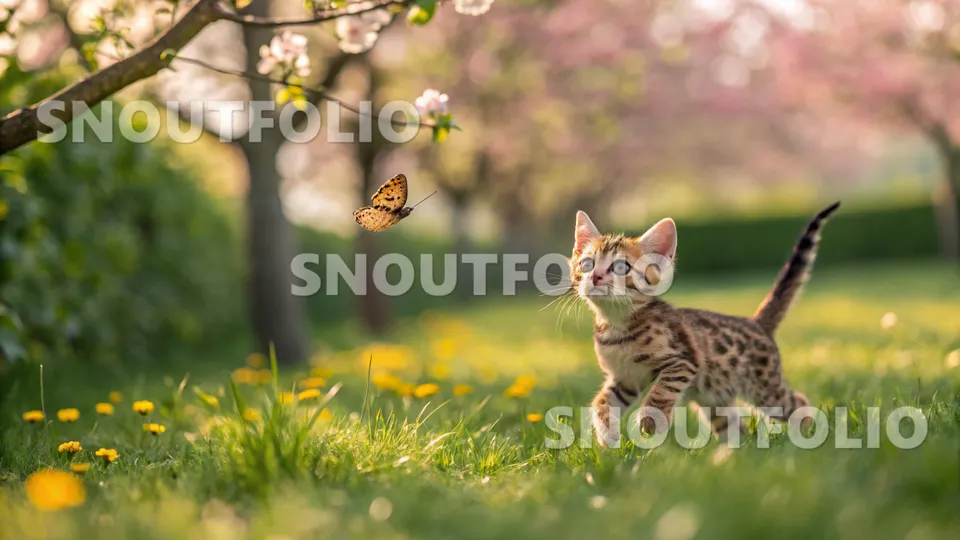 Lively Wanderer of the Singapura-Bengal Mix