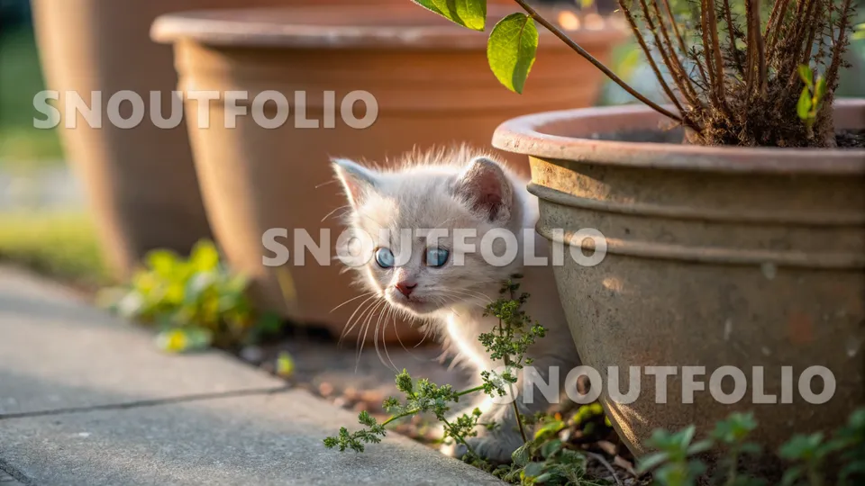 Cheerful Glimpse of the Ojos Azules-Munchkin Mix