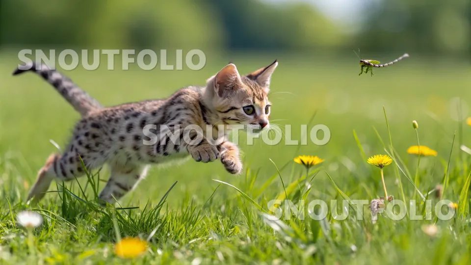 Wild Charm of the American Curl-Savannah Mix