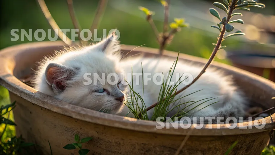 Elegant Whiff of the Moonlit Shorthair