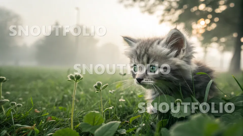 Charming Companion of the Stardust Tabby