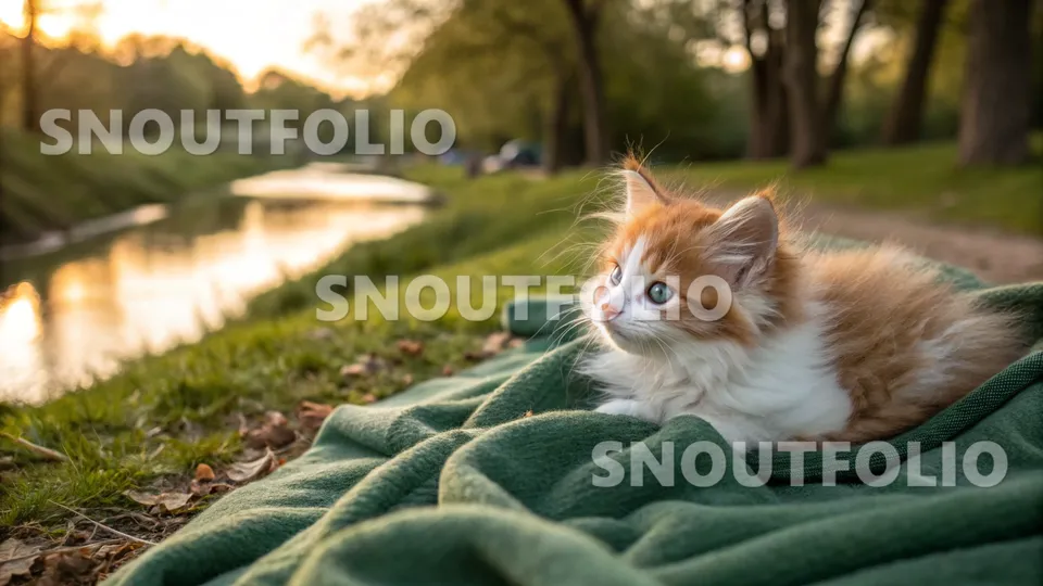Lively Aura of the Ember Shorthair-Celestial Longhair Mix