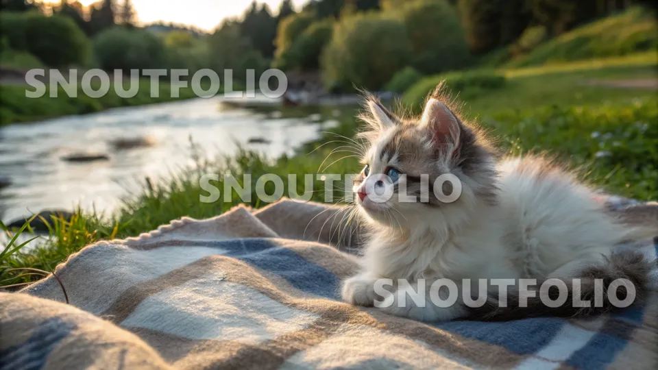 Curious Charm of the Celestial Longhair-Cyprus Mix