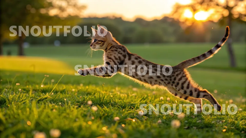 Radiant Journey of the Savannah-Bengal Mix