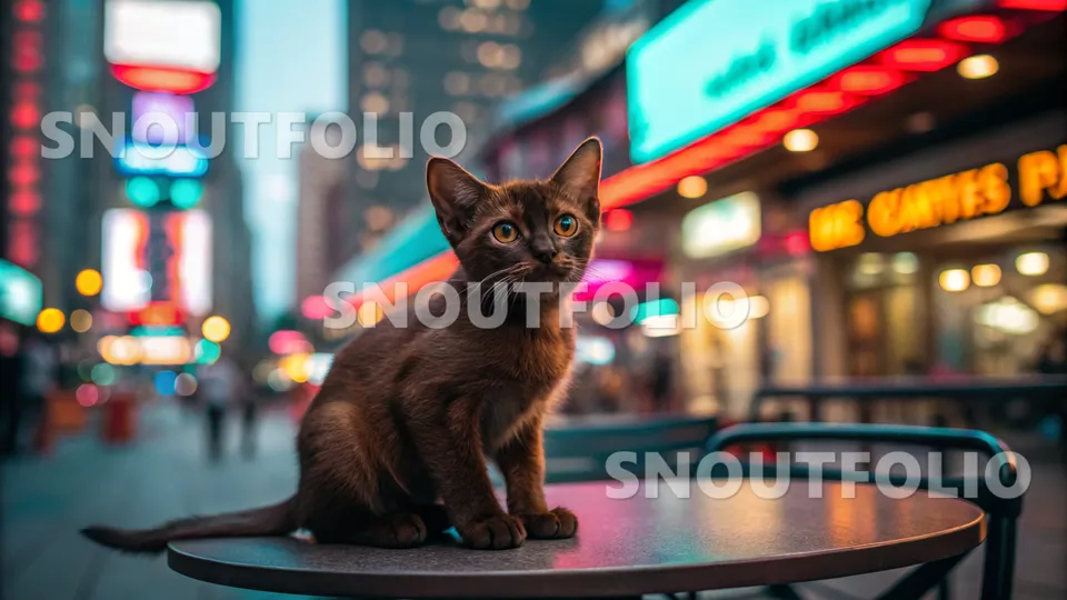 Elegant Wanderer of the Havana Brown-Burmese Mix