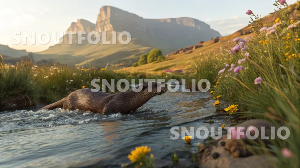 Faithful Wanderer of the African clawless otter