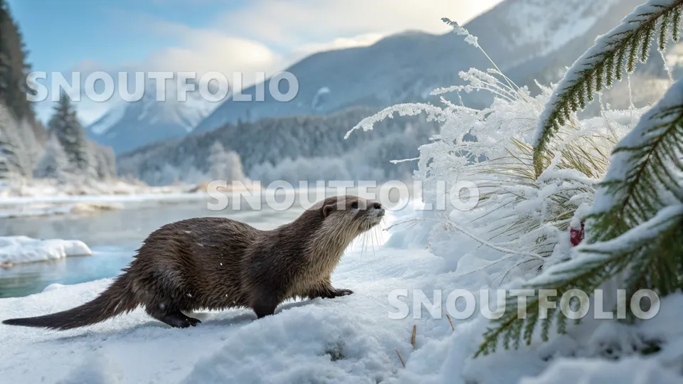 Faithful Pose of the Southern river otter