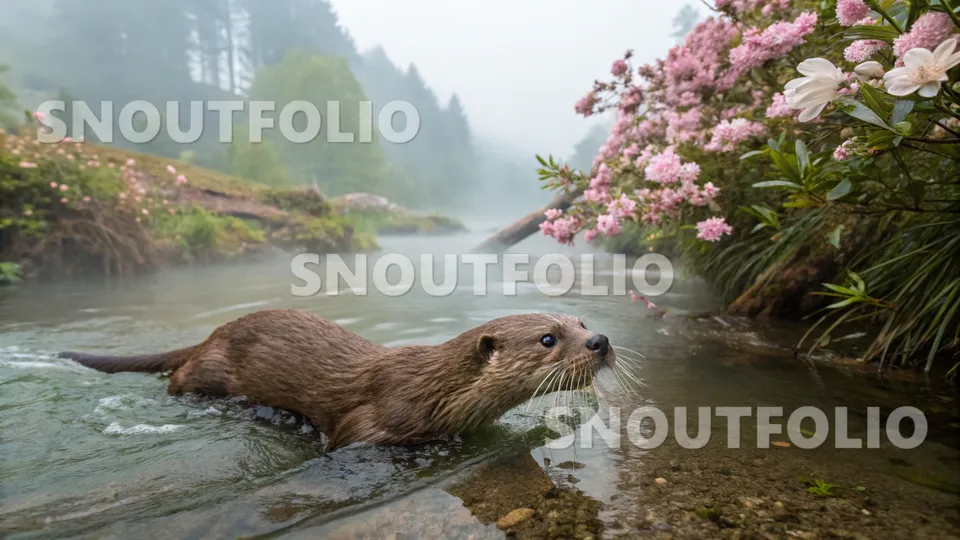 Noble Whisper of the North American river otter